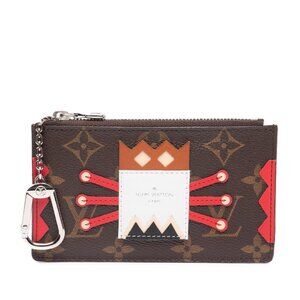 LOUIS VUITTON Authentic Brown Leather Pochette Mini Bag